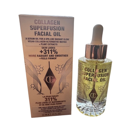 NEW Charlotte Tilbury Collagen Superfusion Firming Plumping Facial Oil 1 oz - Picture 2 of 8